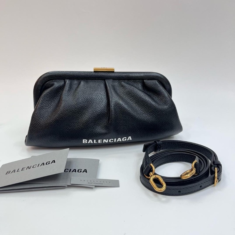 Balenciaga strap clutch bag-1