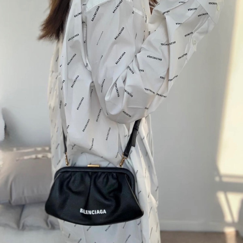 Balenciaga strap clutch bag-6