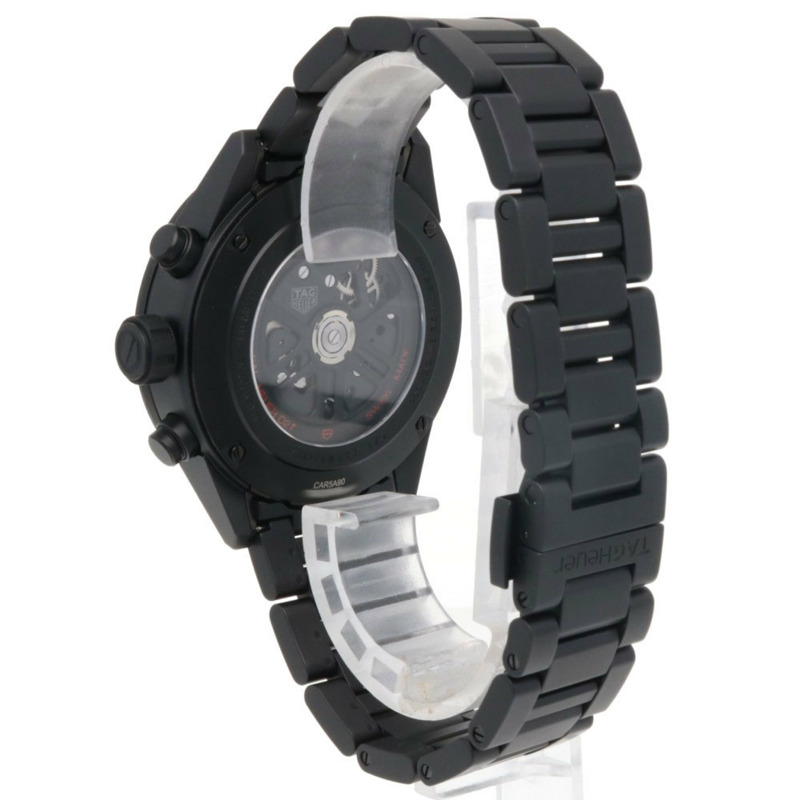 TAG Heuer 豪雅卡萊拉 Calibre 02T 腕錶，陶瓷 CAR5A90，自動上鍊，已翻新，男士計時碼錶，陀飛輪-4