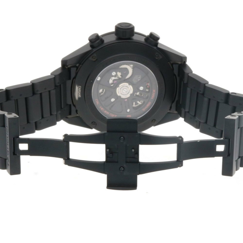 TAG Heuer 豪雅卡萊拉 Calibre 02T 腕錶，陶瓷 CAR5A90，自動上鍊，已翻新，男士計時碼錶，陀飛輪-8