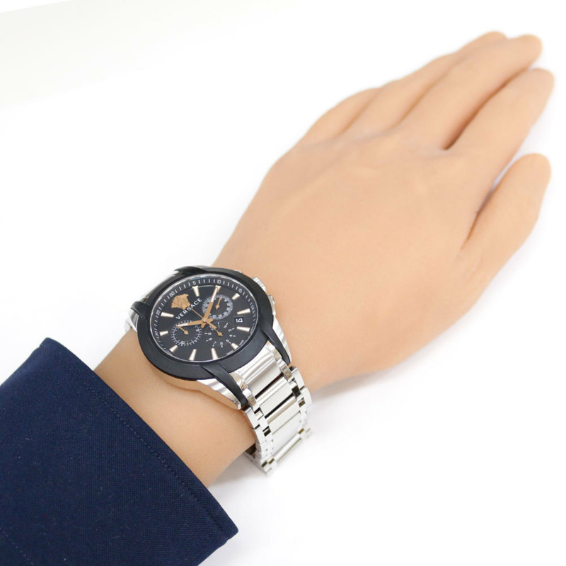 范思哲男士不鏽鋼VEM8石英計時腕錶-1