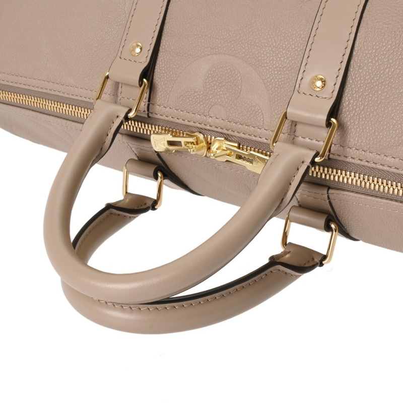 路易威登 Monogram Keepall Bandouliere 45 兩用 Tourterelle M41418 男女通用帆布波士頓包，A級，二手，Ginzo-3