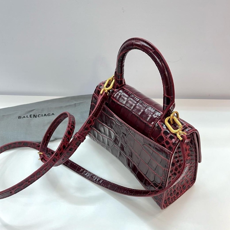 Balenciaga hourglass red bag-2