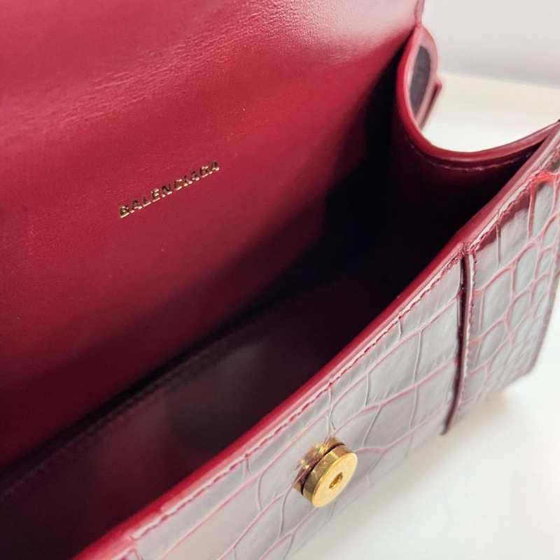 Balenciaga hourglass red bag-3