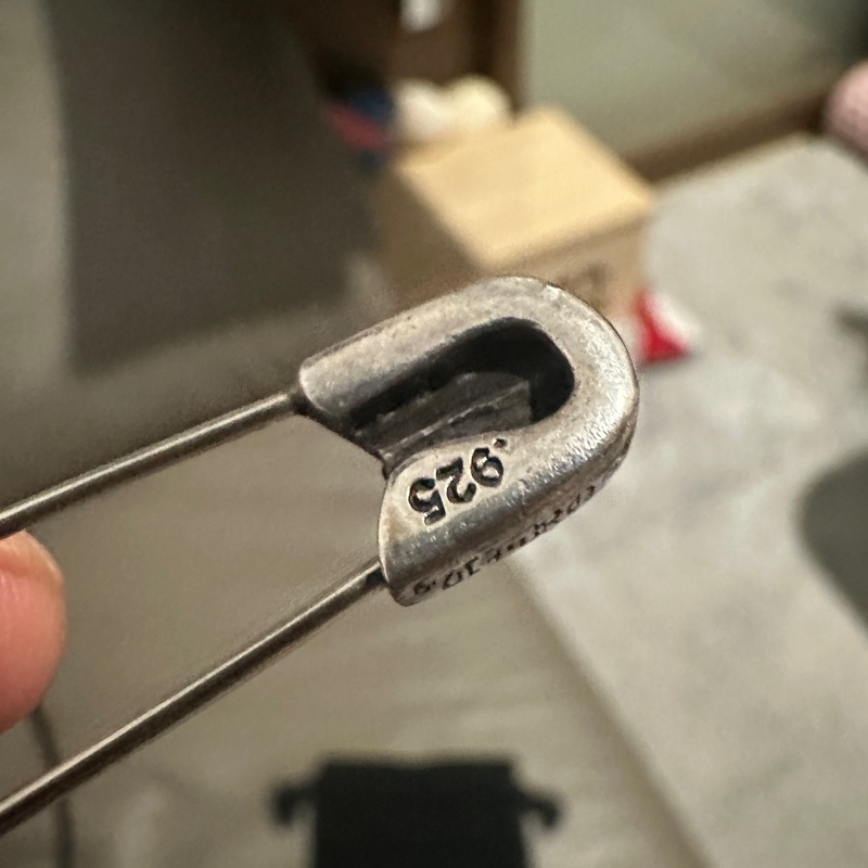 克羅心 Chrome hearts 別針 迴紋針 大號 稀少單品 可當項鍊搭配-2