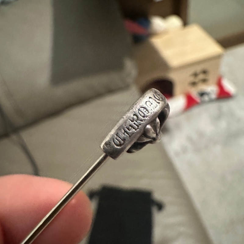 克羅心 Chrome hearts 別針 迴紋針 大號 稀少單品 可當項鍊搭配-3