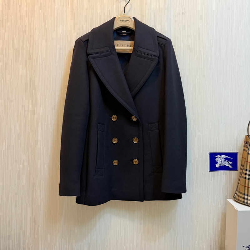 BURBERRY英國BRIT深藍色羊毛外套UK8-1