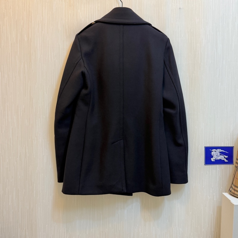 BURBERRY英國BRIT深藍色羊毛外套UK8-2