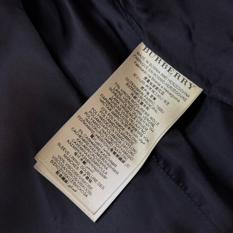 BURBERRY英國BRIT深藍色羊毛外套UK8-10