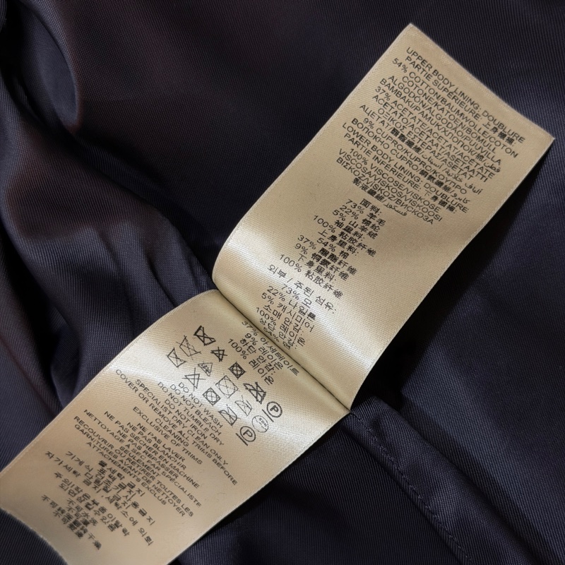 BURBERRY英國BRIT深藍色羊毛外套UK8-11