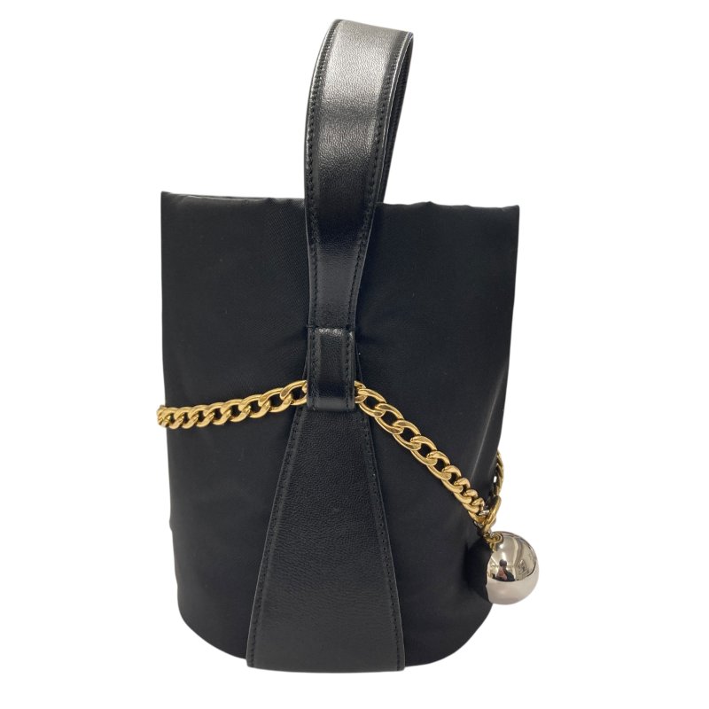 PRADA 普拉達 1BE088 Petit Sac Noir MINI 再生尼龍 手提包 黑色 金釦-3