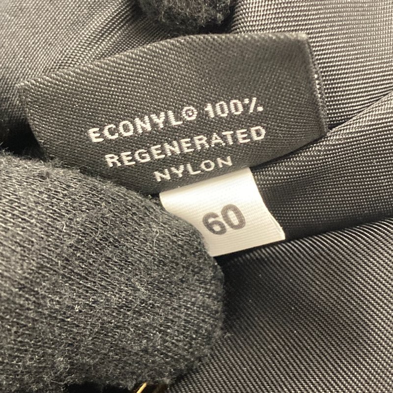 PRADA 普拉達 1BE088 Petit Sac Noir MINI 再生尼龍 手提包 黑色 金釦-9