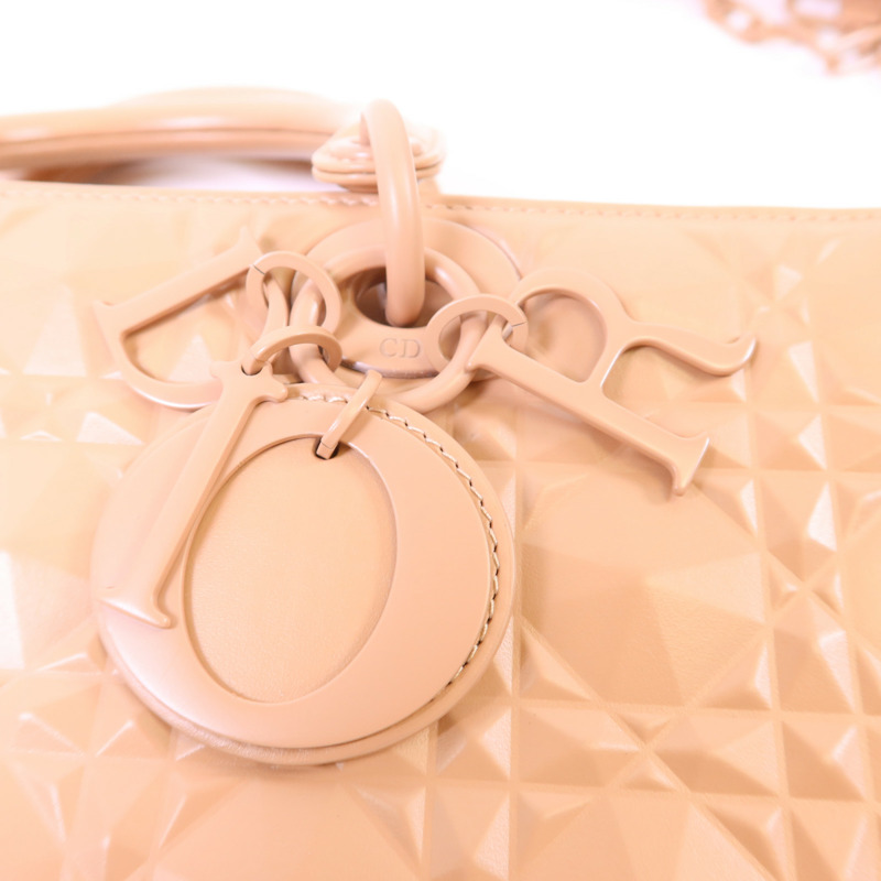 Dior 牛皮皮革Lady D-joy手挽肩背兩用袋-9