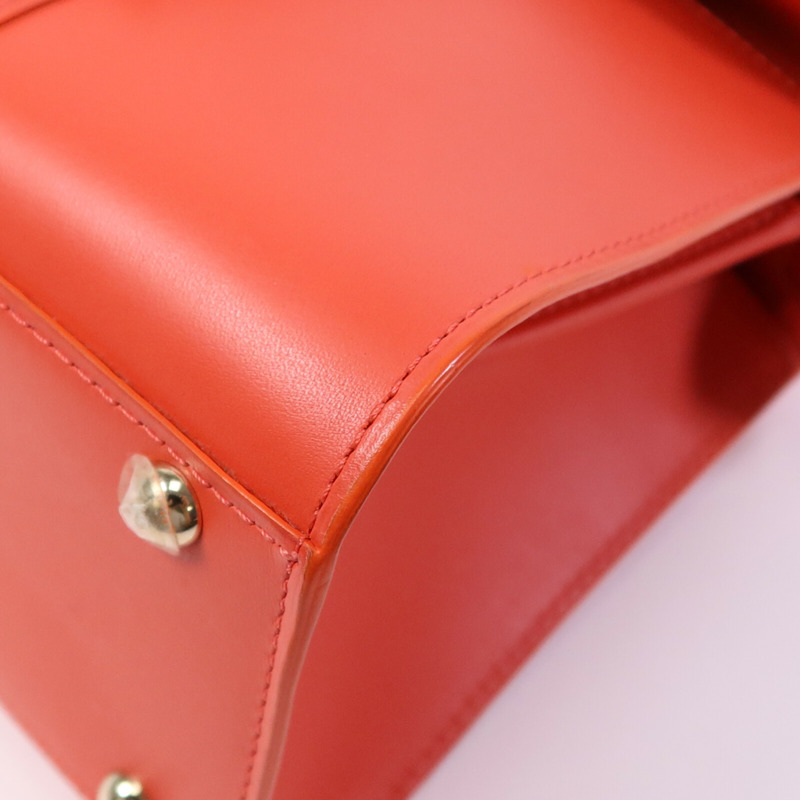 Delvaux 牛皮皮革Brillant Mini銀扣手挽肩背兩用袋-4