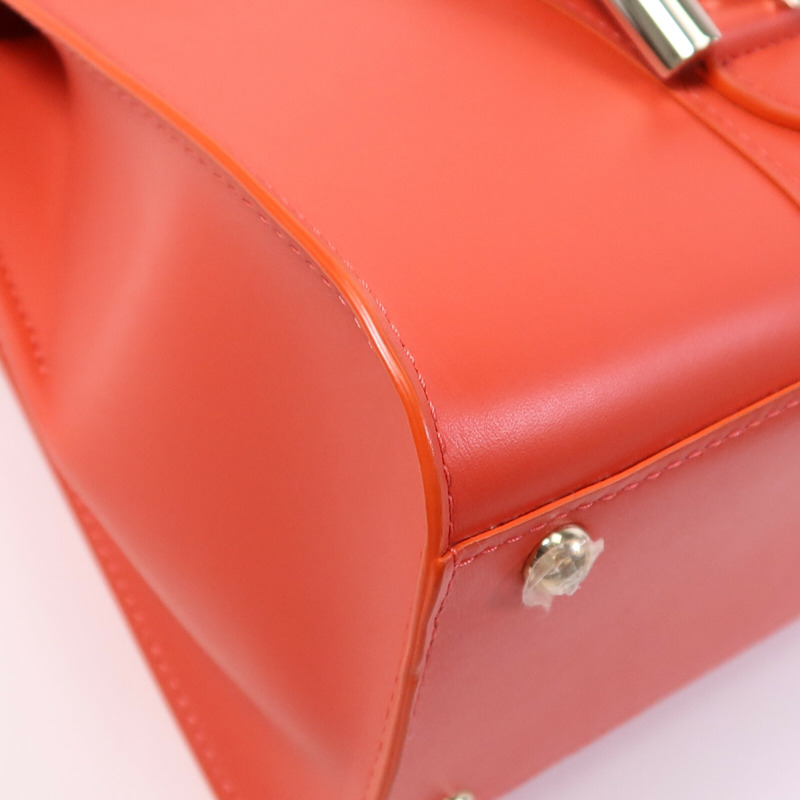 Delvaux 牛皮皮革Brillant Mini銀扣手挽肩背兩用袋-5