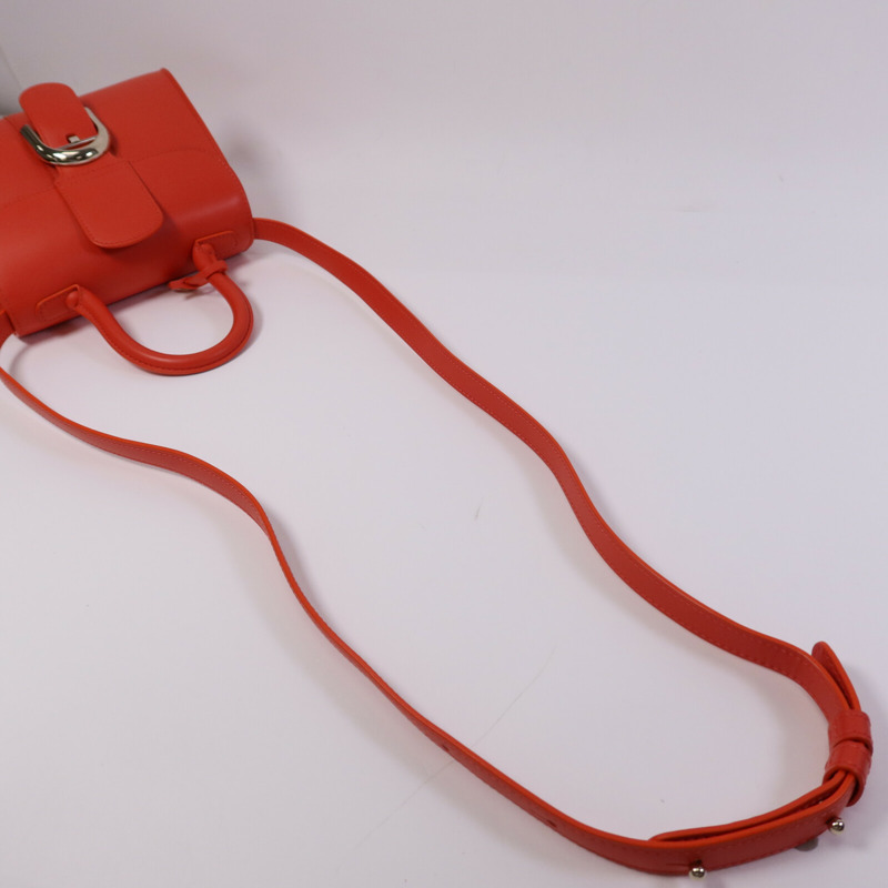 Delvaux 牛皮皮革Brillant Mini銀扣手挽肩背兩用袋-8