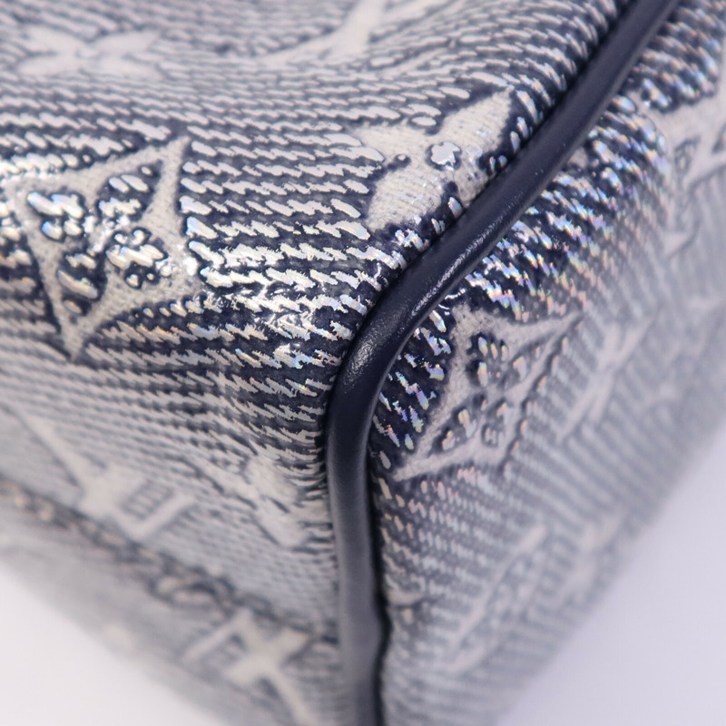 LOUIS VUITTON Monogram Laminated Jacquard Speedy Bandoulière 20金扣手挽肩背兩用袋-6