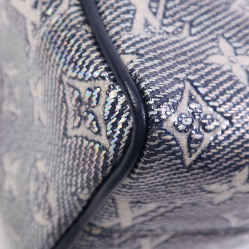 LOUIS VUITTON Monogram Laminated Jacquard Speedy Bandoulière 20金扣手挽肩背兩用袋-7