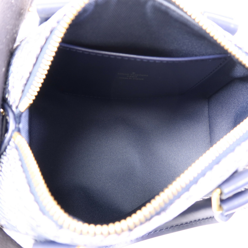 LOUIS VUITTON Monogram Laminated Jacquard Speedy Bandoulière 20金扣手挽肩背兩用袋-11