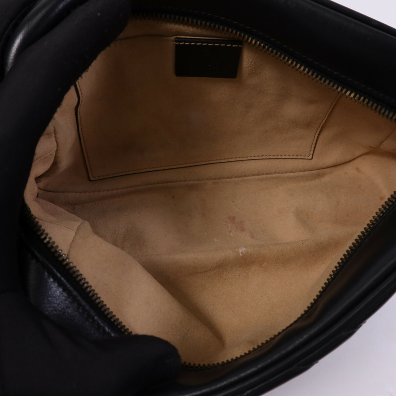 GUCCI 牛皮皮革GG Marmont Small金扣鏈帶肩背袋-10