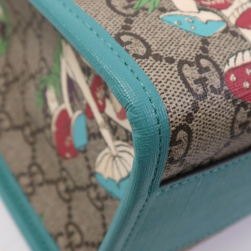 GUCCI 塗層帆布Hand Bag銀扣手挽袋-9