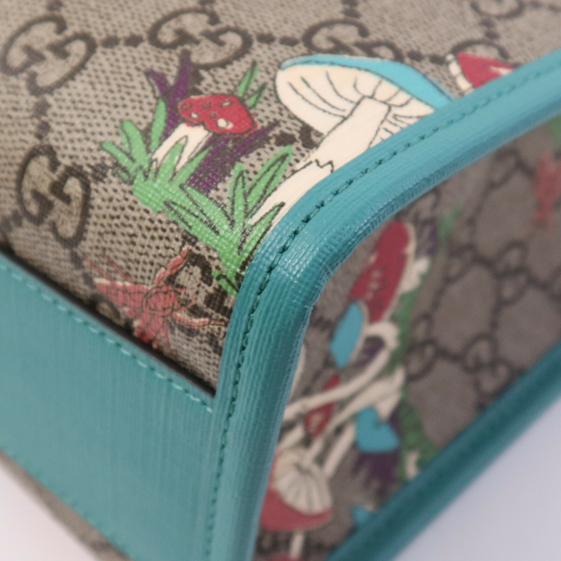 GUCCI 塗層帆布Hand Bag銀扣手挽袋-10