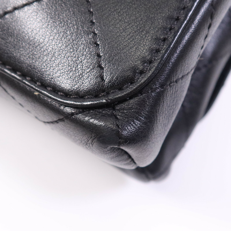 CHANEL 羊皮皮革Chain Shoulder Bag金扣鏈帶肩背袋-6