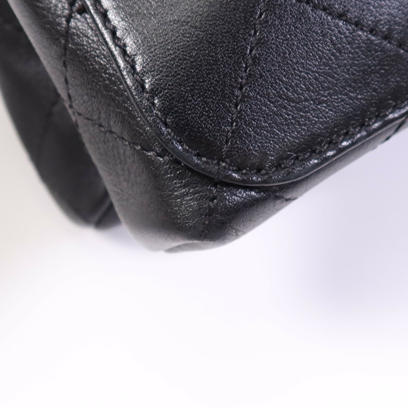 CHANEL 羊皮皮革Chain Shoulder Bag金扣鏈帶肩背袋-7