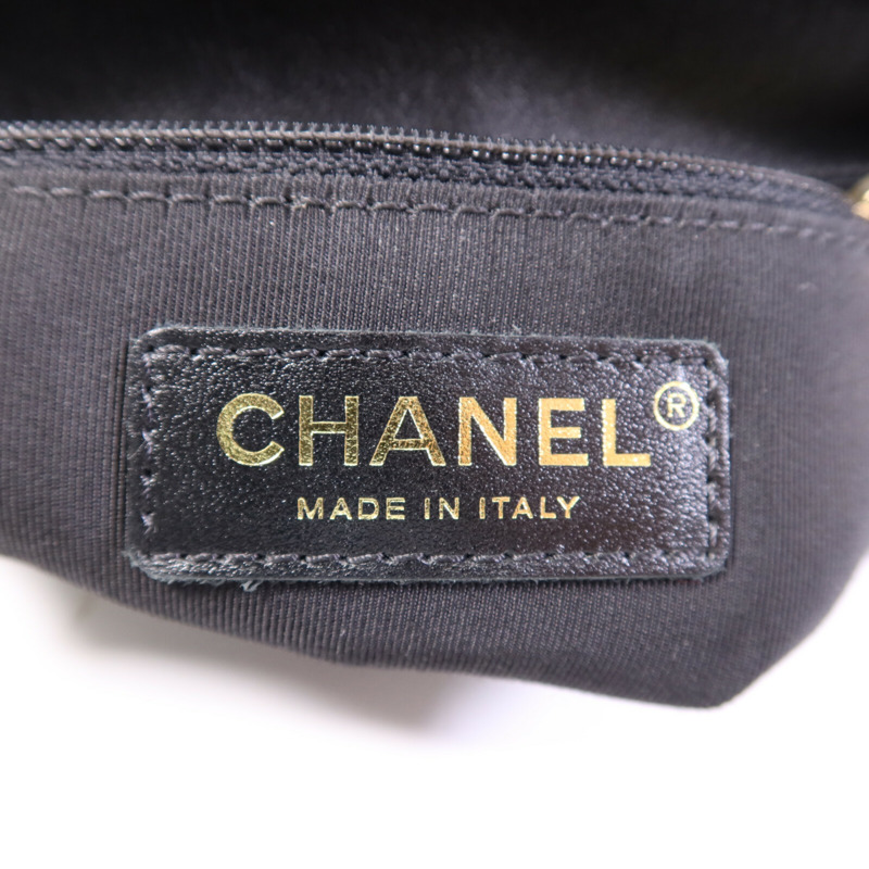 CHANEL 羊皮皮革Chain Shoulder Bag金扣鏈帶肩背袋-13