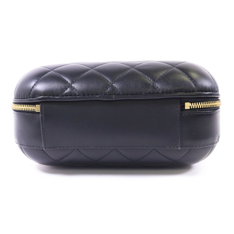 CHANEL 牛皮皮革CC Bubble Top Handle Vanity Case金扣手挽肩背兩用袋-3