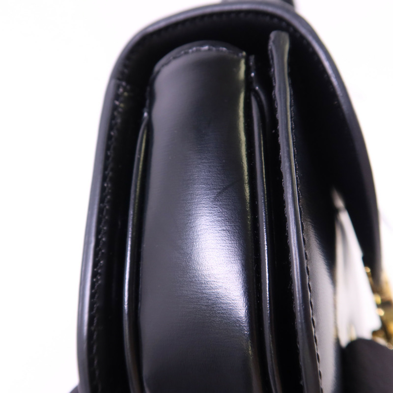 CELINE 牛皮皮革Mini Besace Clea金扣手挽肩背兩用袋-17