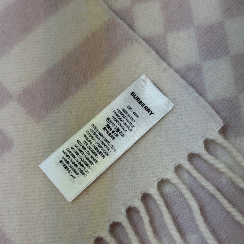 BURBERRY英國格紋漸層羊絨圍巾-4