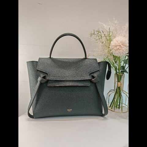 Celine nano belt 
Amazon green