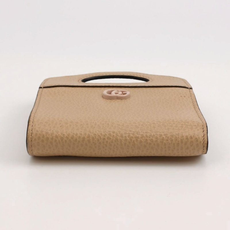 Gucci GG Marmont牛皮純色雙G標誌斜挎包單肩包-5