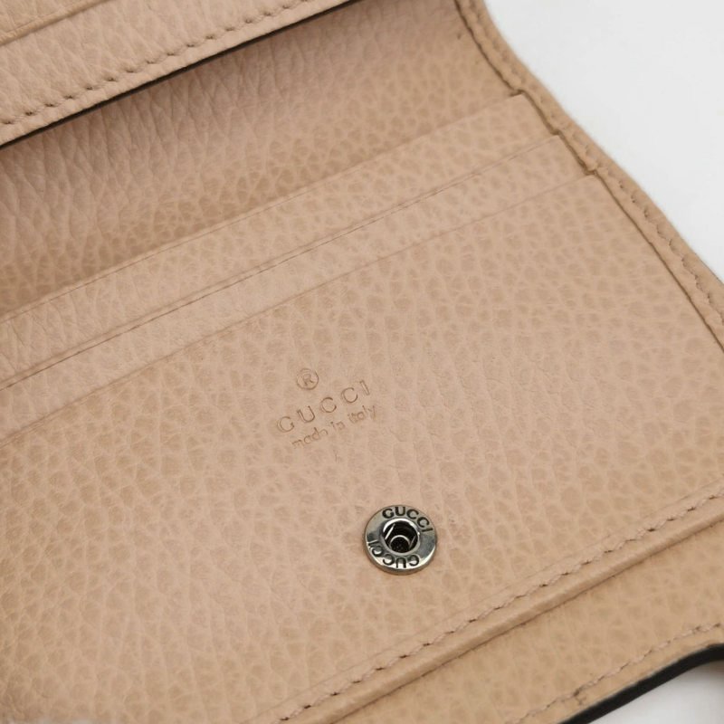 Gucci GG Marmont牛皮純色雙G標誌斜挎包單肩包-7