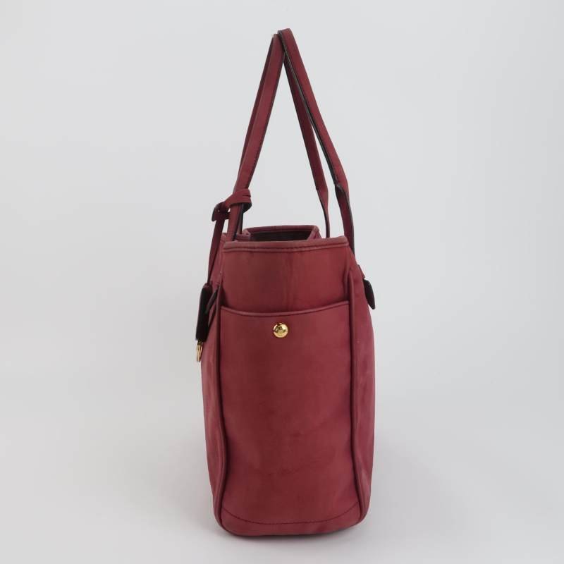Loewe Heritage磨砂皮純色字母Logo壓紋單肩包-2