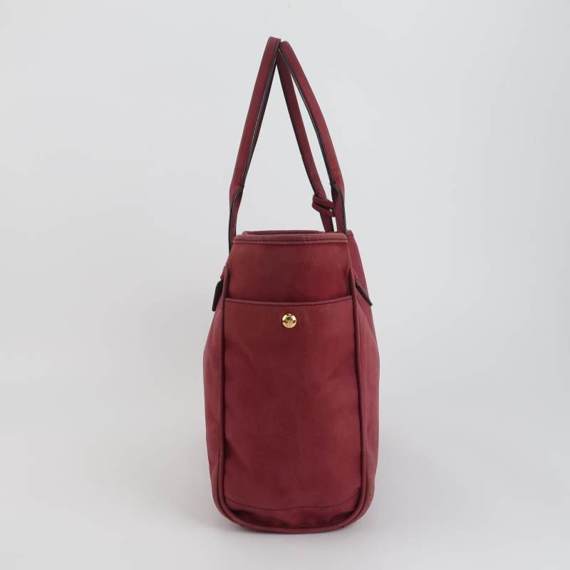 Loewe Heritage磨砂皮純色字母Logo壓紋單肩包-3