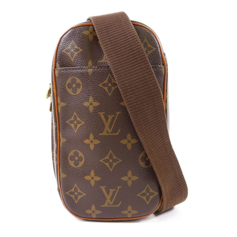 LOUIS VUITTON Monogram Pochette Gange金扣肩背袋-0