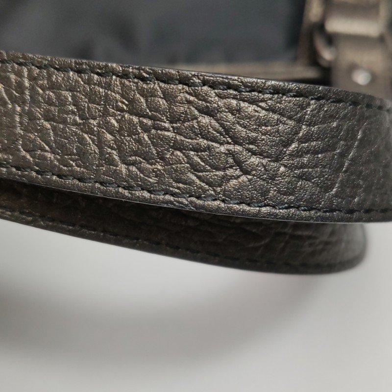 Burberry牛皮尼龍布拼色字母Logo徽標手提包-15