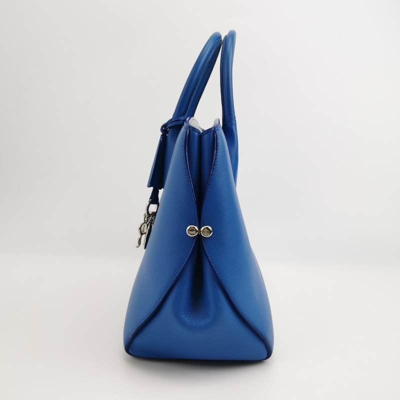 Dior Open Bar牛皮純色字母logo吊飾手提包-2