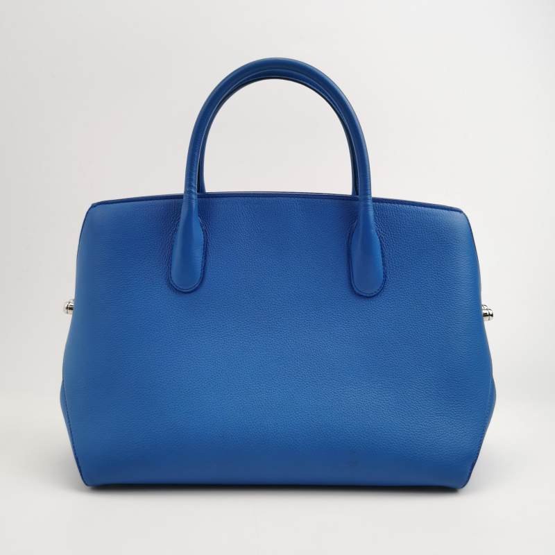 Dior Open Bar牛皮純色字母logo吊飾手提包-4