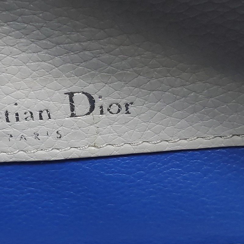 Dior Open Bar牛皮純色字母logo吊飾手提包-9