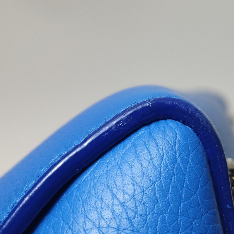 Dior Open Bar牛皮純色字母logo吊飾手提包-21