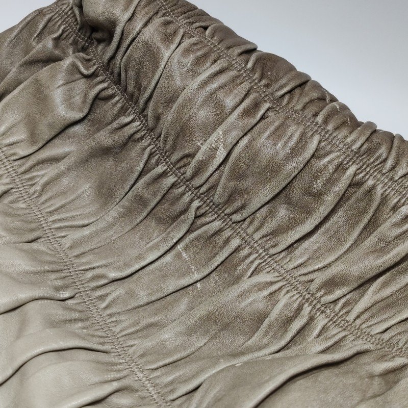 Prada Gaufre羊皮拼色漸變字母logo褶皺手提包-13