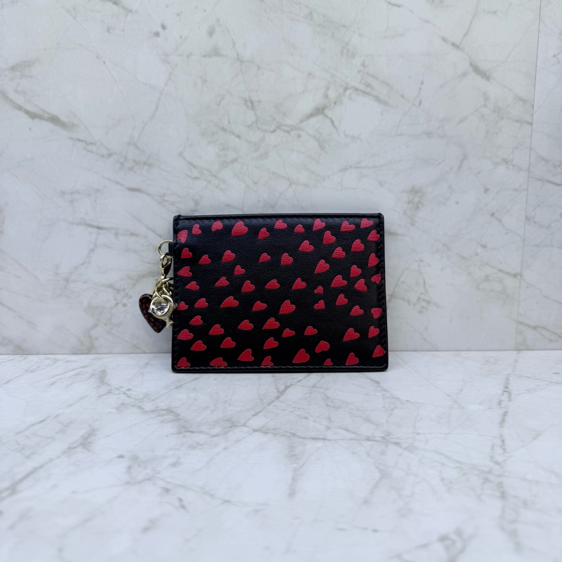 DIOR LADY DIOR SMAL愛心皮革黑卡夾-2