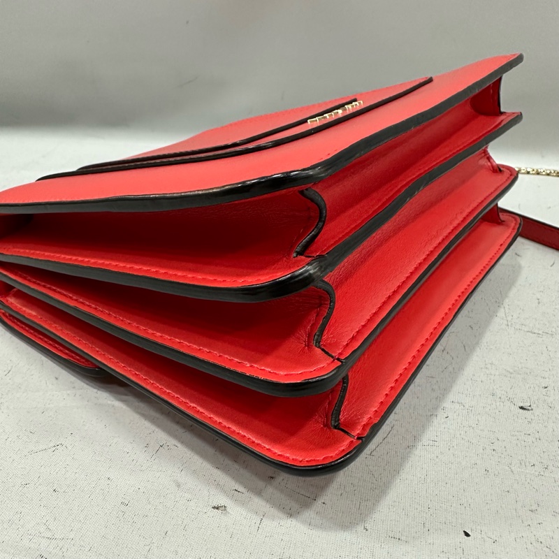 Bvlgari 櫻桃牛皮蛇頭凱莉包 Kelly 斜背包-11