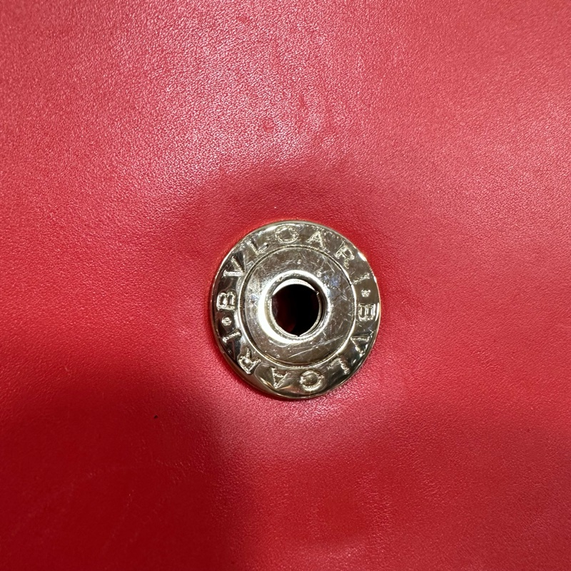 Bvlgari 櫻桃牛皮蛇頭凱莉包 Kelly 斜背包-44