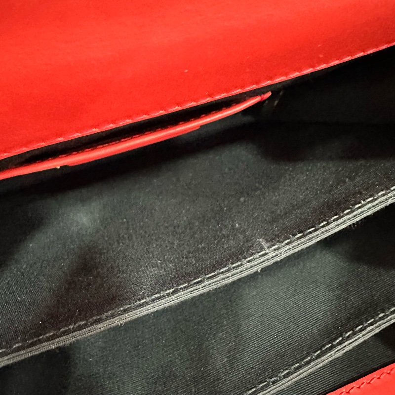 Bvlgari 櫻桃牛皮蛇頭凱莉包 Kelly 斜背包-53