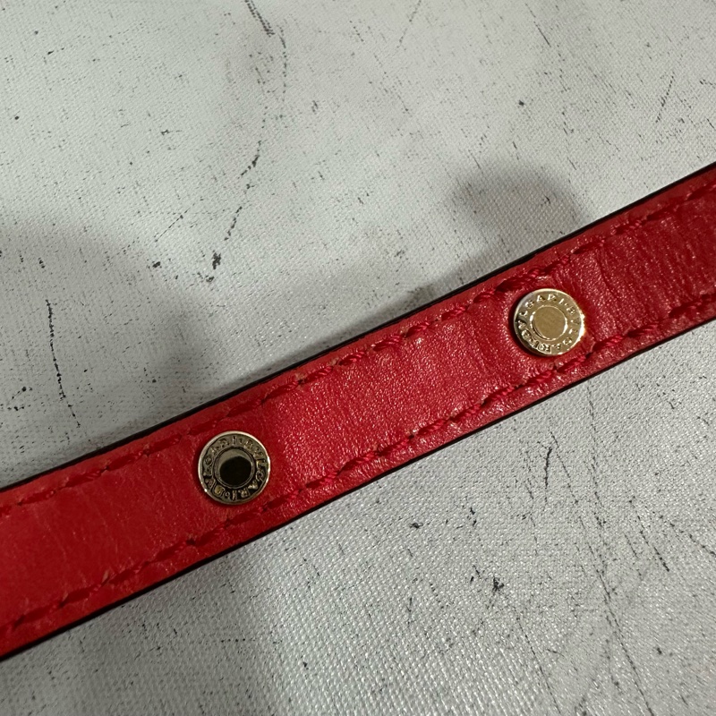 Bvlgari 櫻桃牛皮蛇頭凱莉包 Kelly 斜背包-65