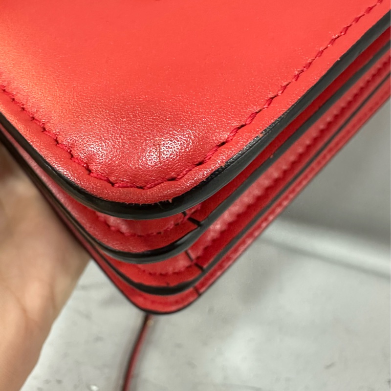 Bvlgari 櫻桃牛皮蛇頭凱莉包 Kelly 斜背包-77